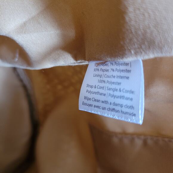 Montce Tan Beige Brown Bucket Bag Adjustable Leather Strap Purse - Picture 14 of 16